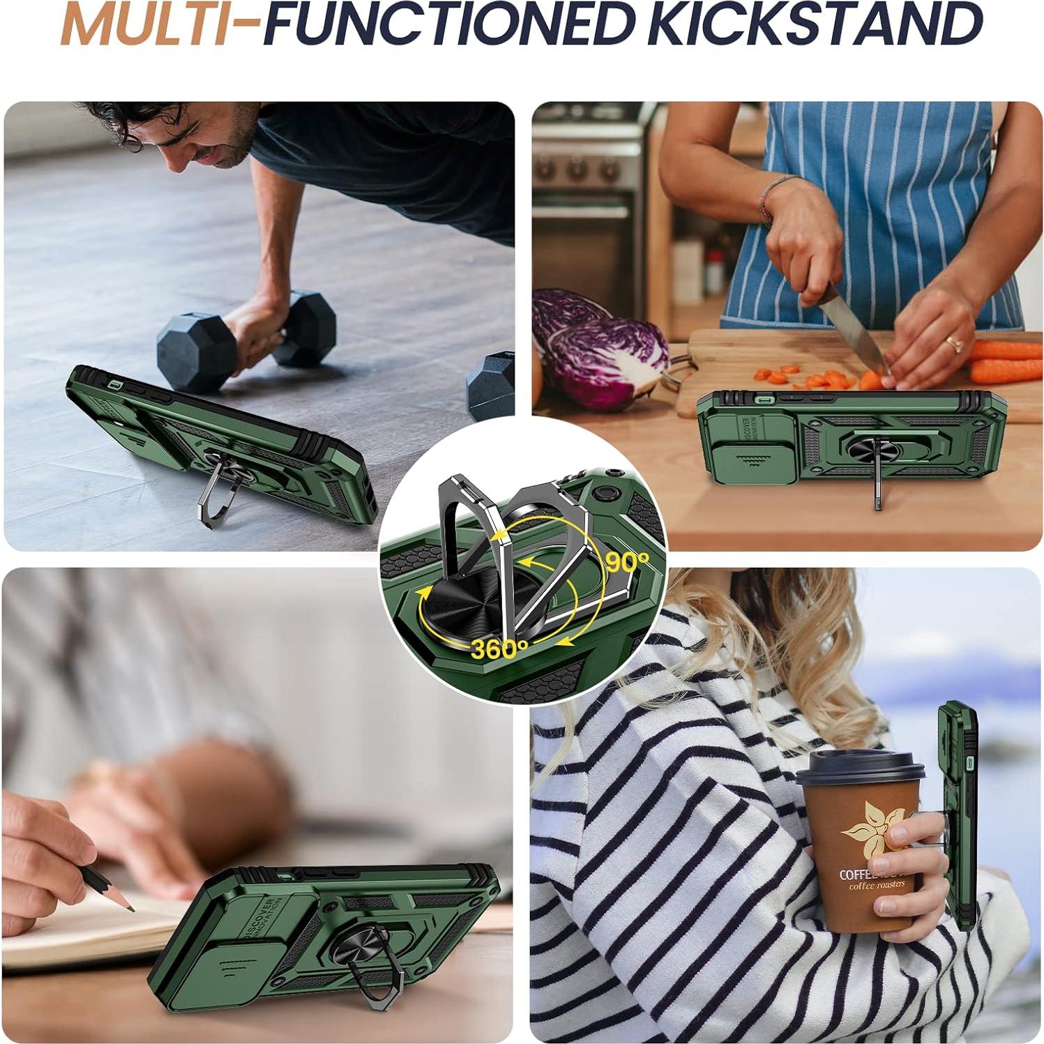 Funda Goton para iPhone 14 Pro con Protector de Pantalla Verde