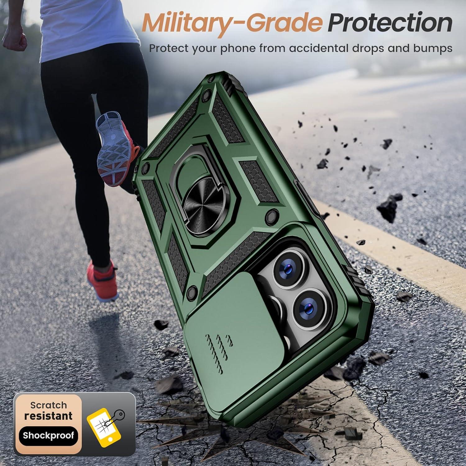 Funda Goton para iPhone 14 Pro con Protector de Pantalla Verde