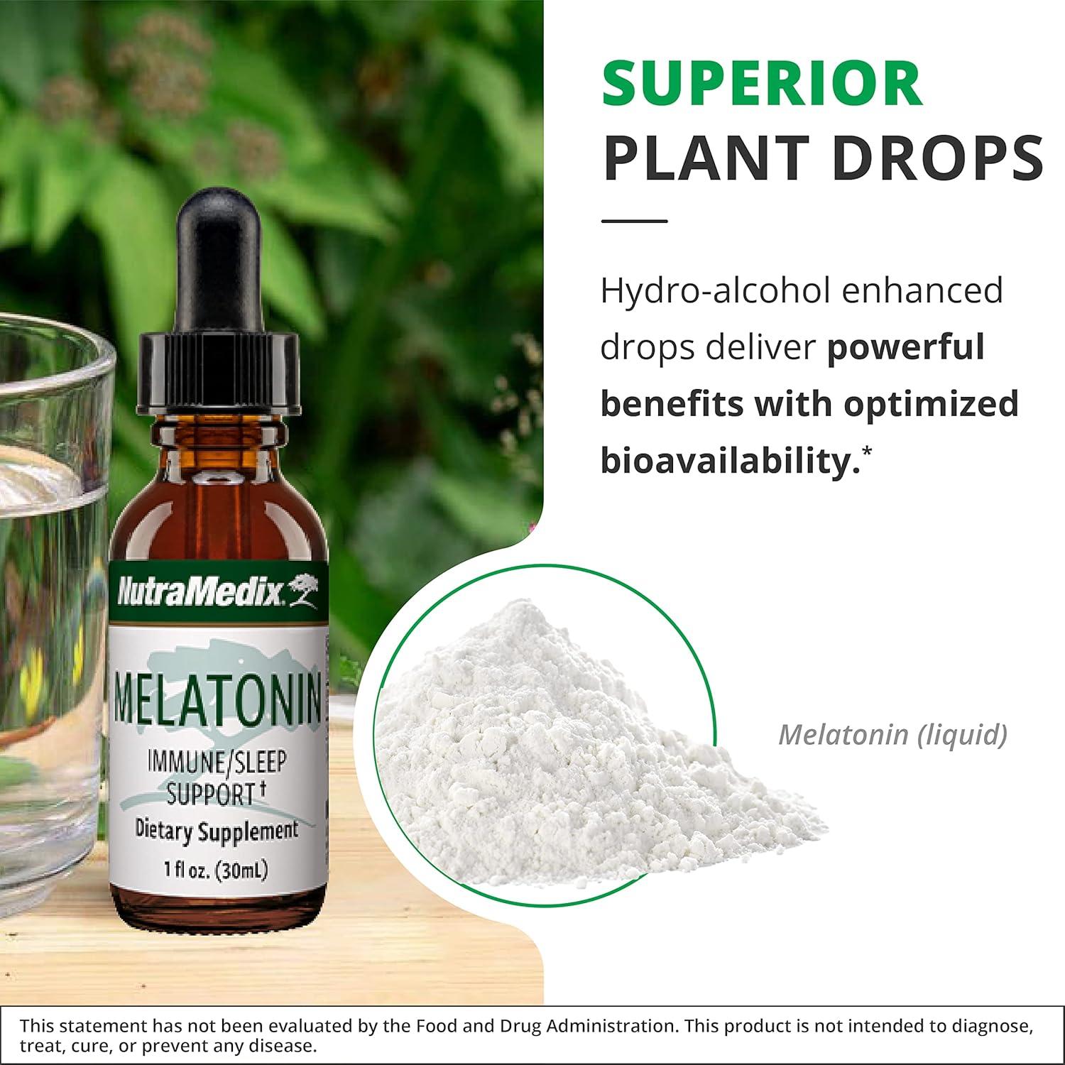 Gotas de Melatonina NutraMedix 30ml - Soporte Nocturno y Sueño