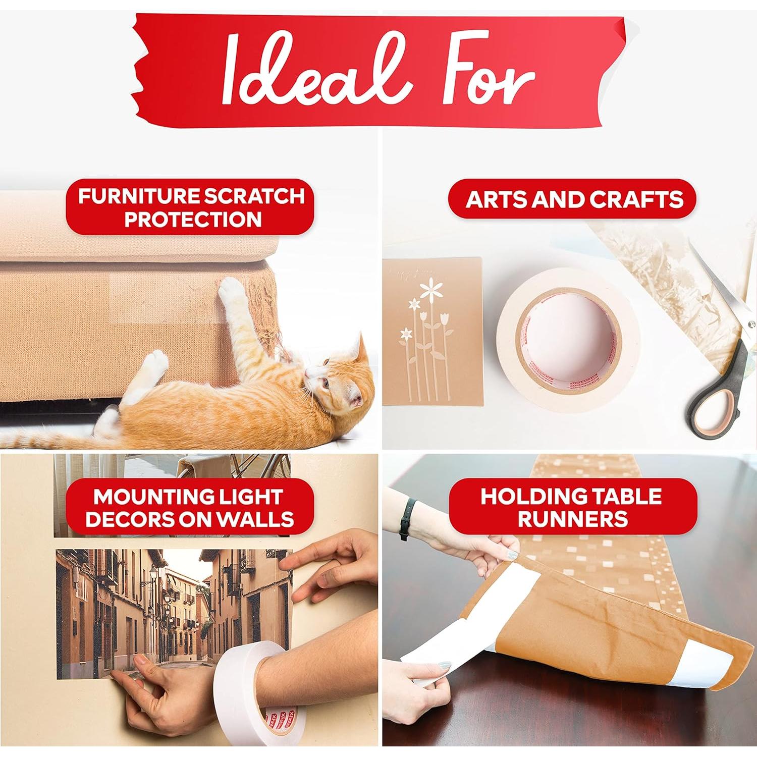 Cinta Doble Cara XFasten 0.64 cm x 18.29 m Paquete de 8