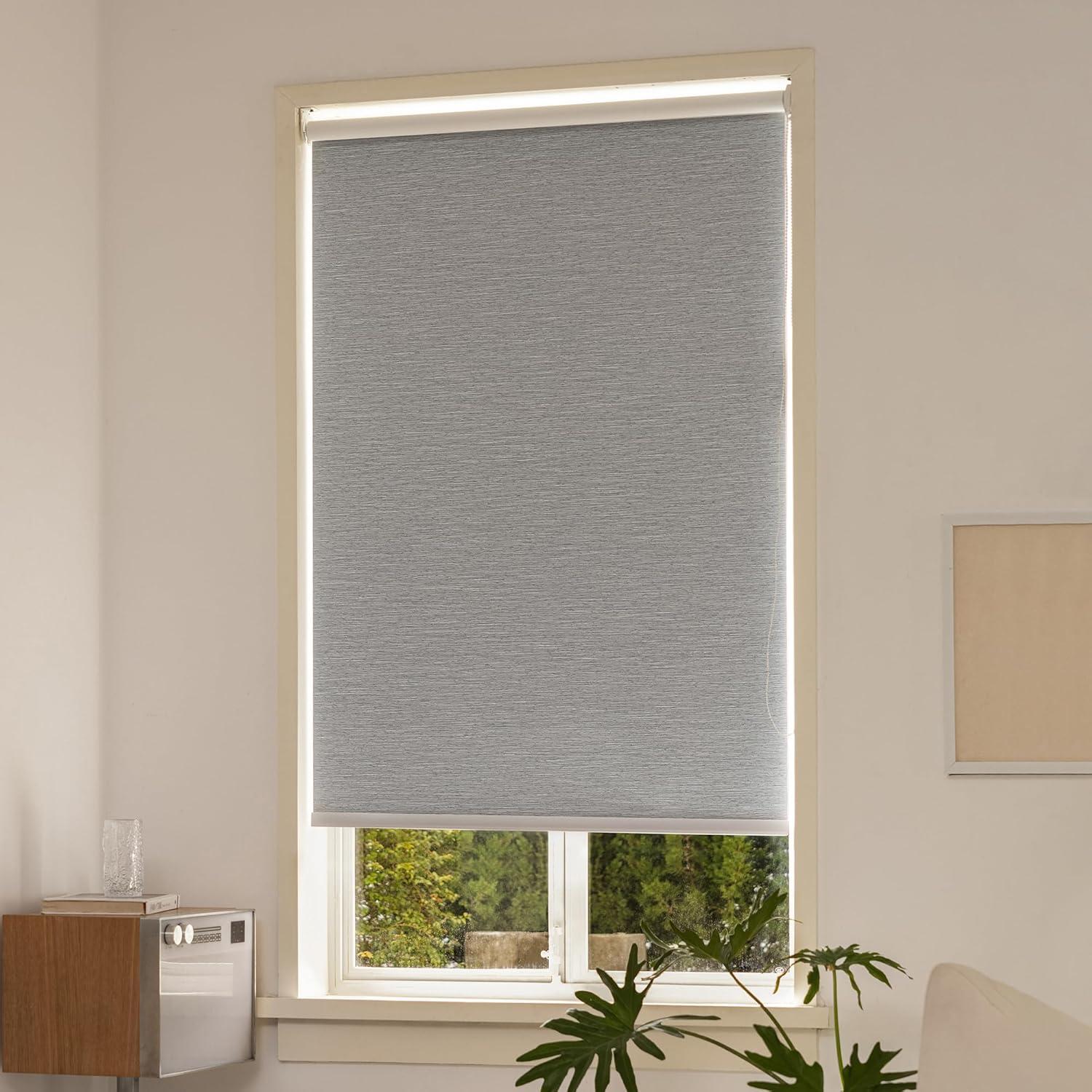 Cortina Roller Opaca Pesalco 58.42x182.88 cm Gris