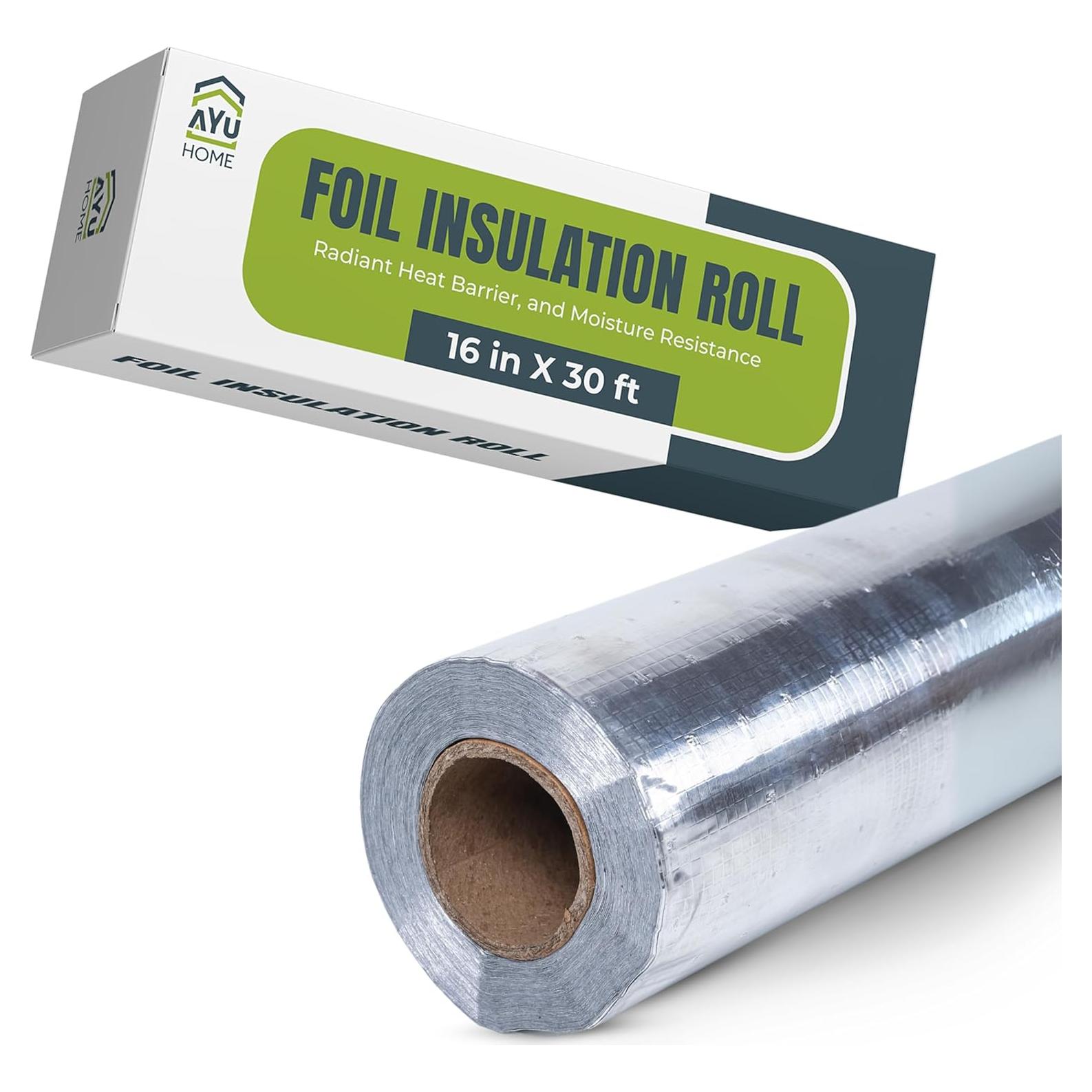 Rollo Aislamiento Reflectante Aluminio AyuHome 0.61 kg 480 m²