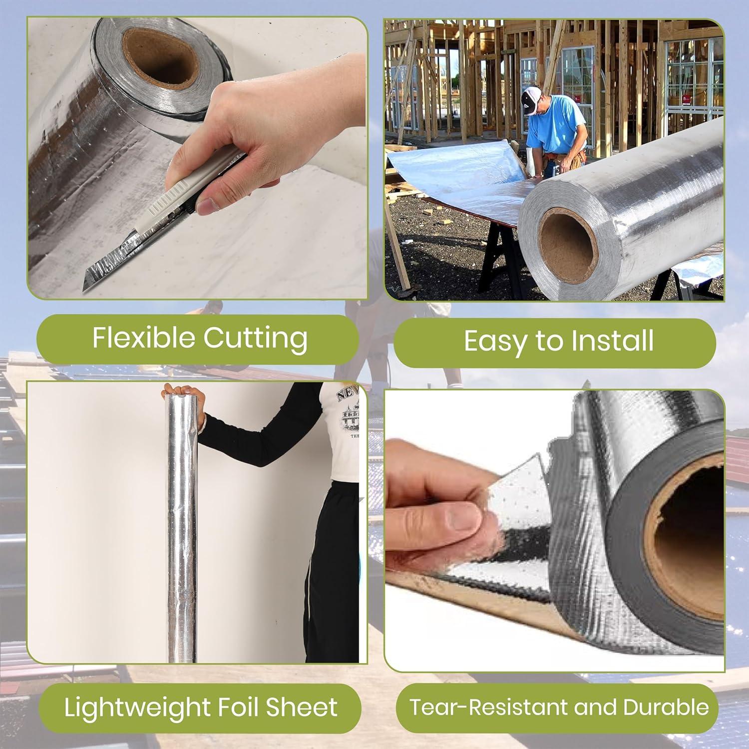 Rollo Aislamiento Reflectante Aluminio AyuHome 0.61 kg 480 m²