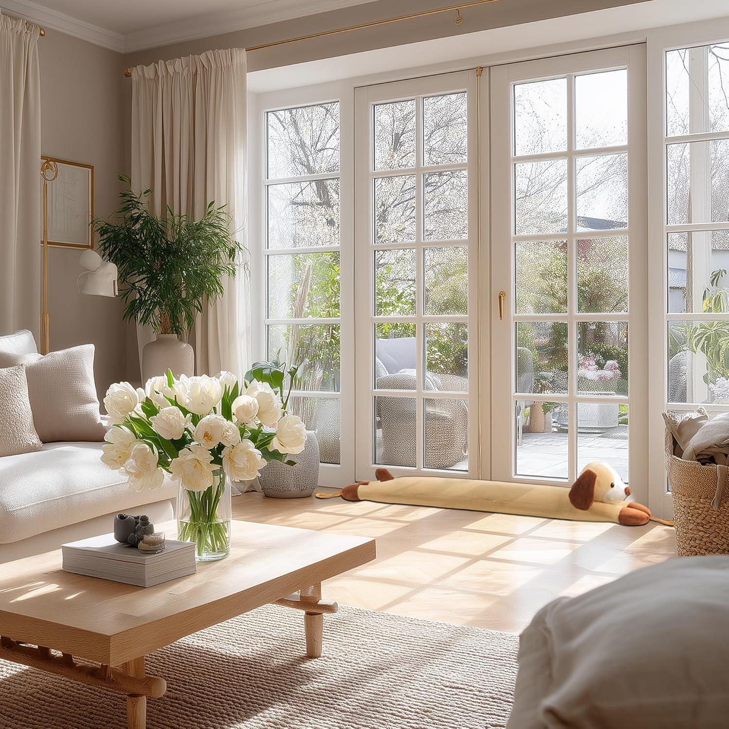 Tapón de Corrientes Sunolga 76.2 cm Perro Amarillo para Puerta