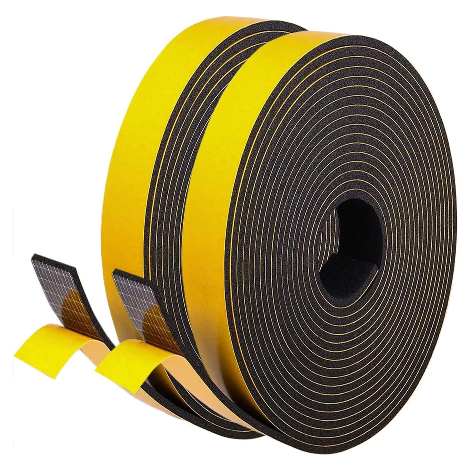 Tira de Sellado de Espuma GUKOY 10.06 m Negro Aislante