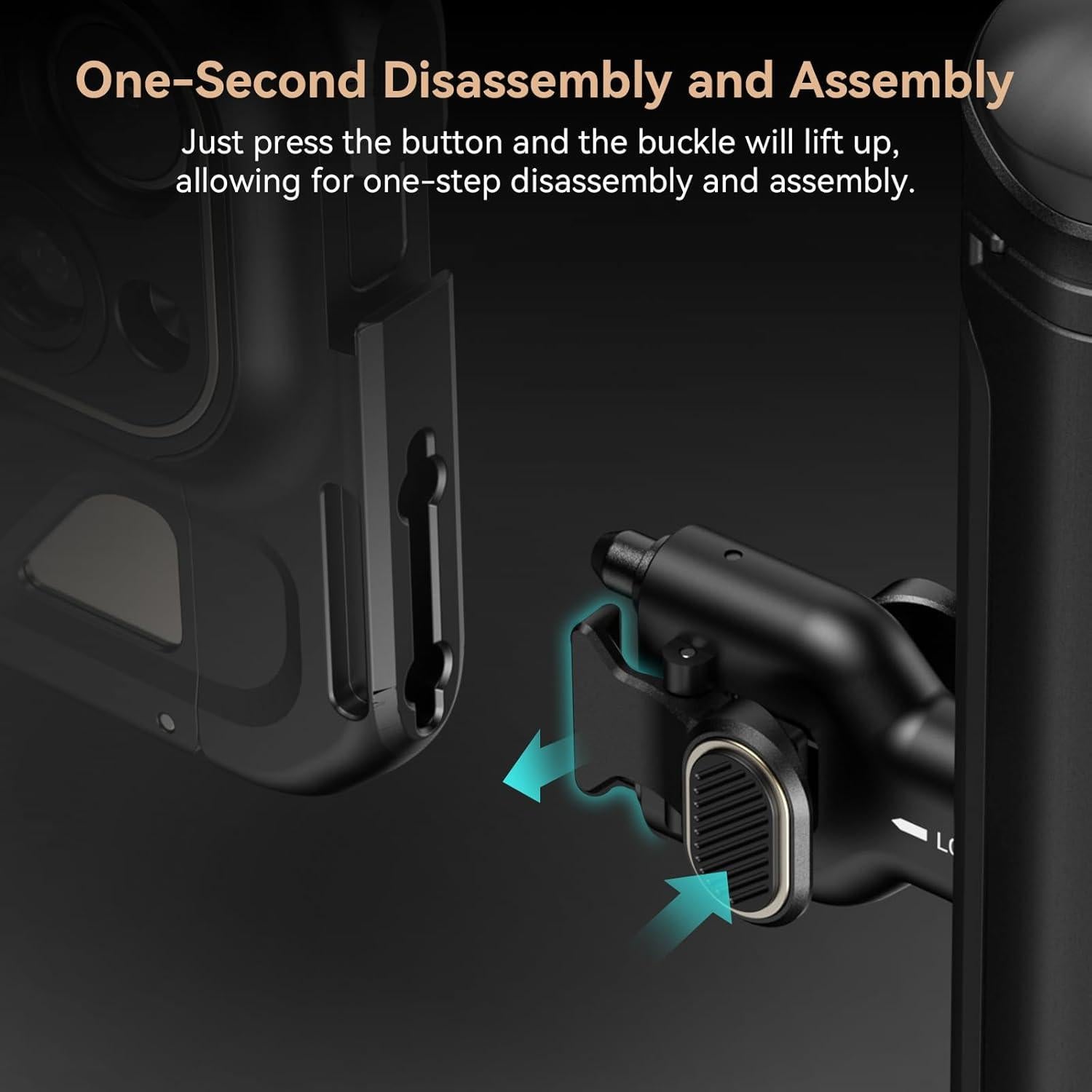 Mango Lateral de Liberación Rápida SmallRig 4403 para Cage Móvil