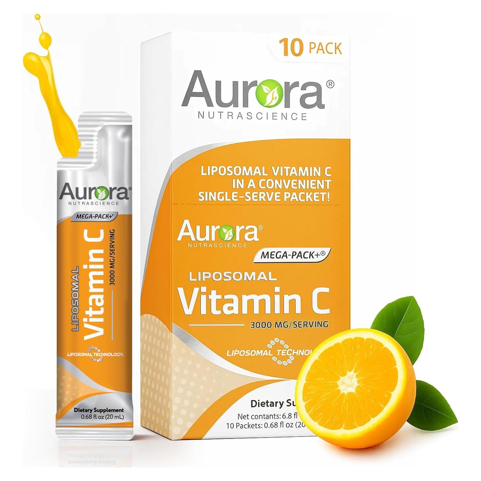 Aurora Nutrascience Vitamina C Liposomal 3000 mg 10 Sobres
