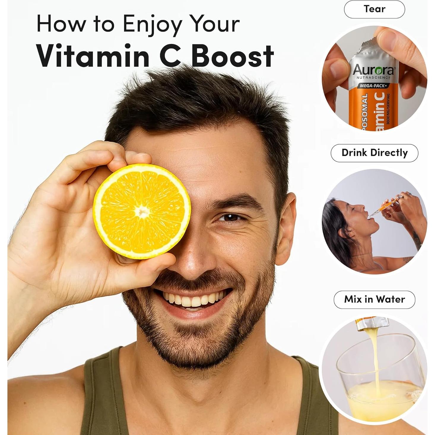 Aurora Nutrascience Vitamina C Liposomal 3000 mg 10 Sobres