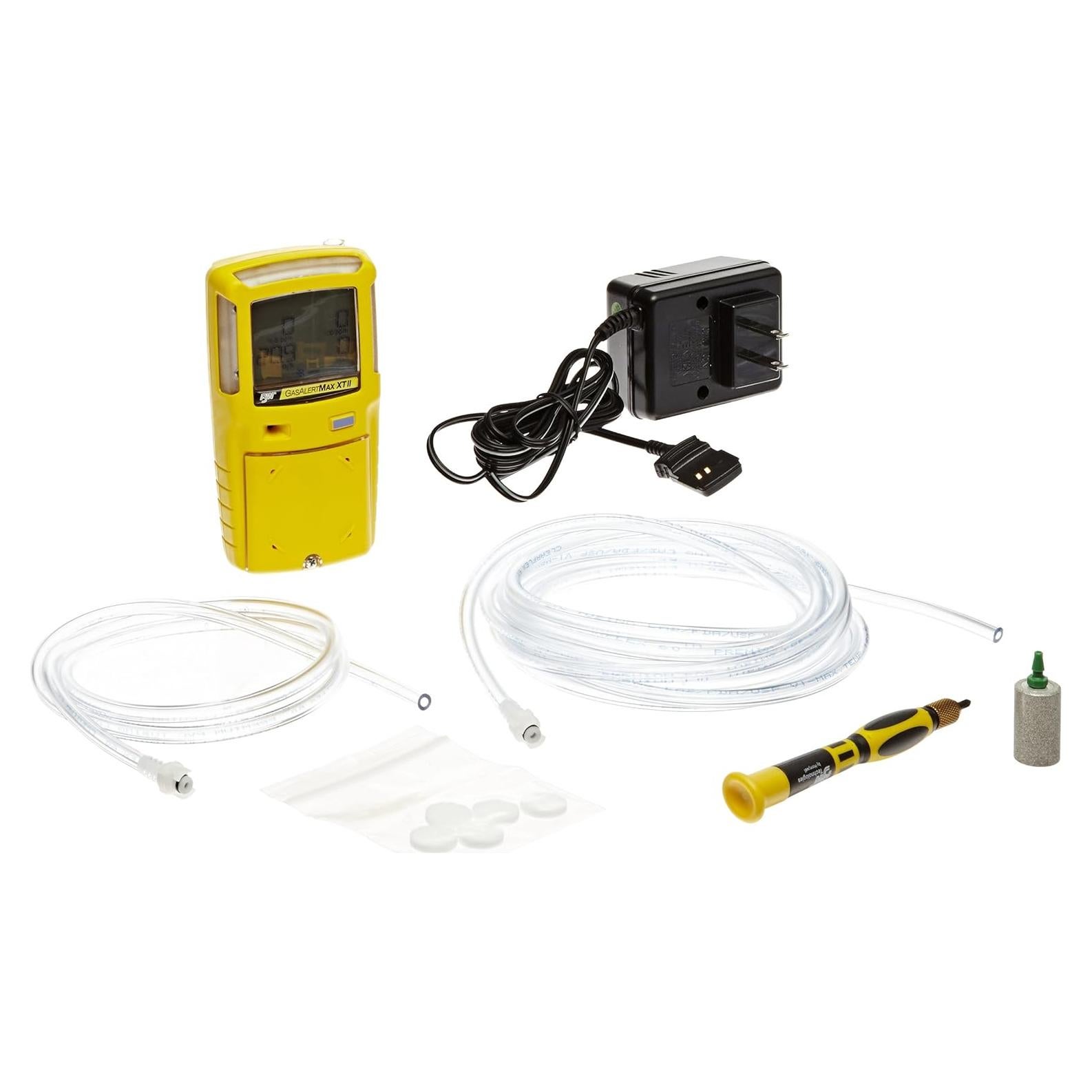 BW Technologies XT-XWHM-Y-NA GasAlertMax XT II 4-Gas Detector with Pump, Combustible, O2, H2S and CO, Yellow
