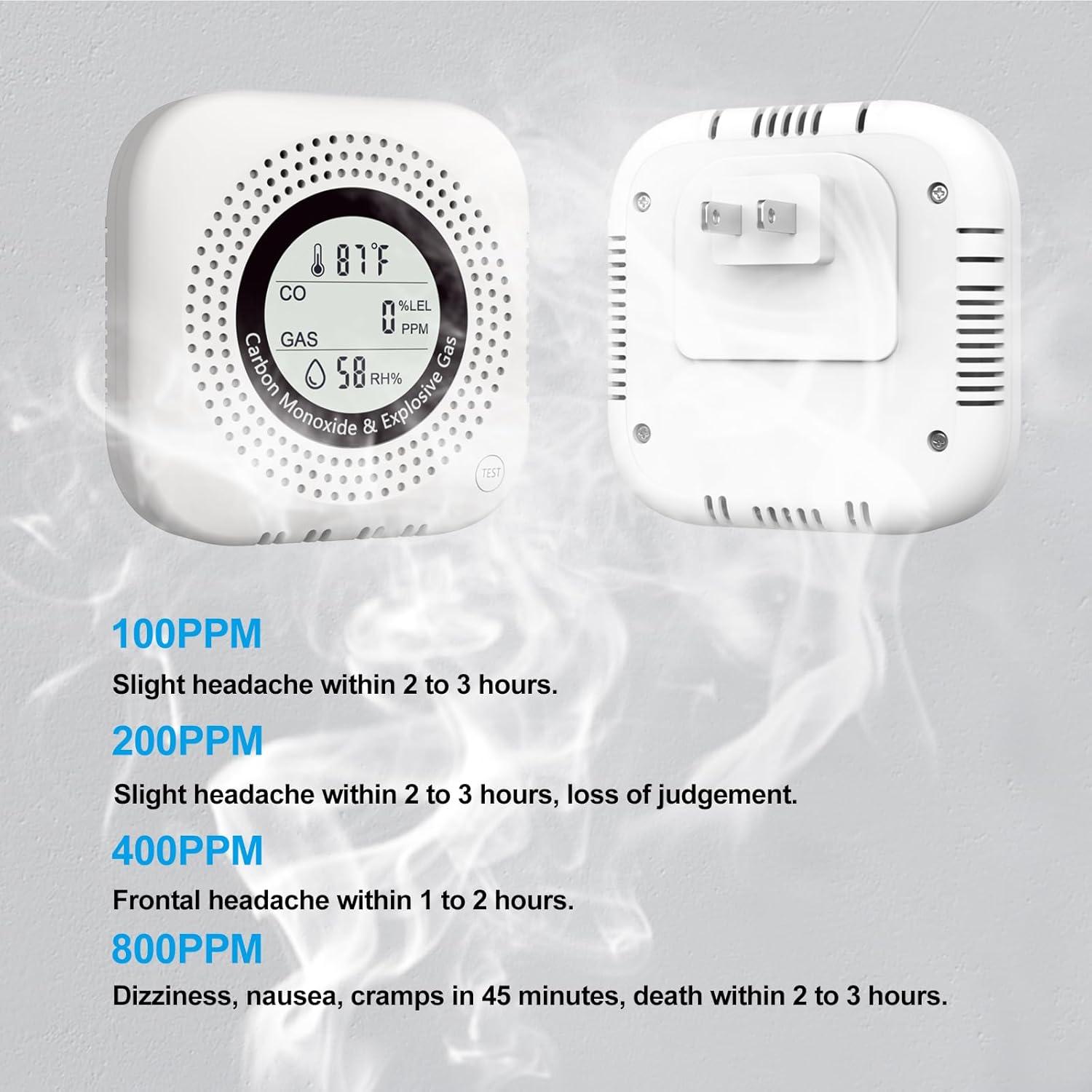 Detector de Fugas de Gas Natural y CO Leakbee YC302 Pro