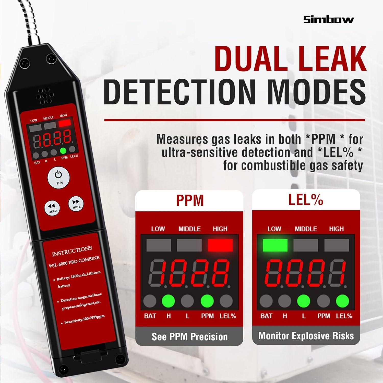 Detector de Fugas de Gas Refrigerante SIMBOW WJL-6000PRO