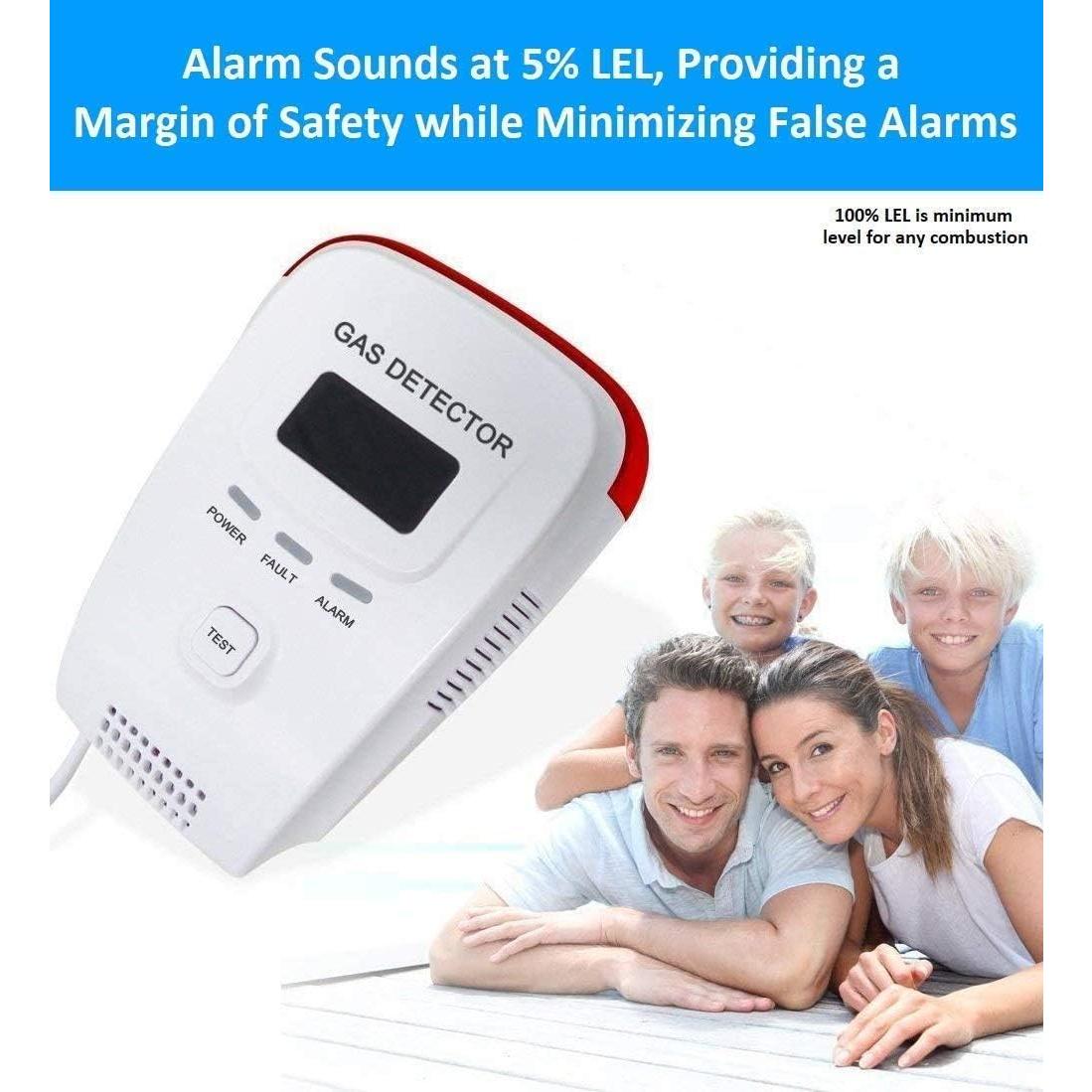 Detector de Fugas de Gas EG - Alarma de Seguridad para Cocina y Camper