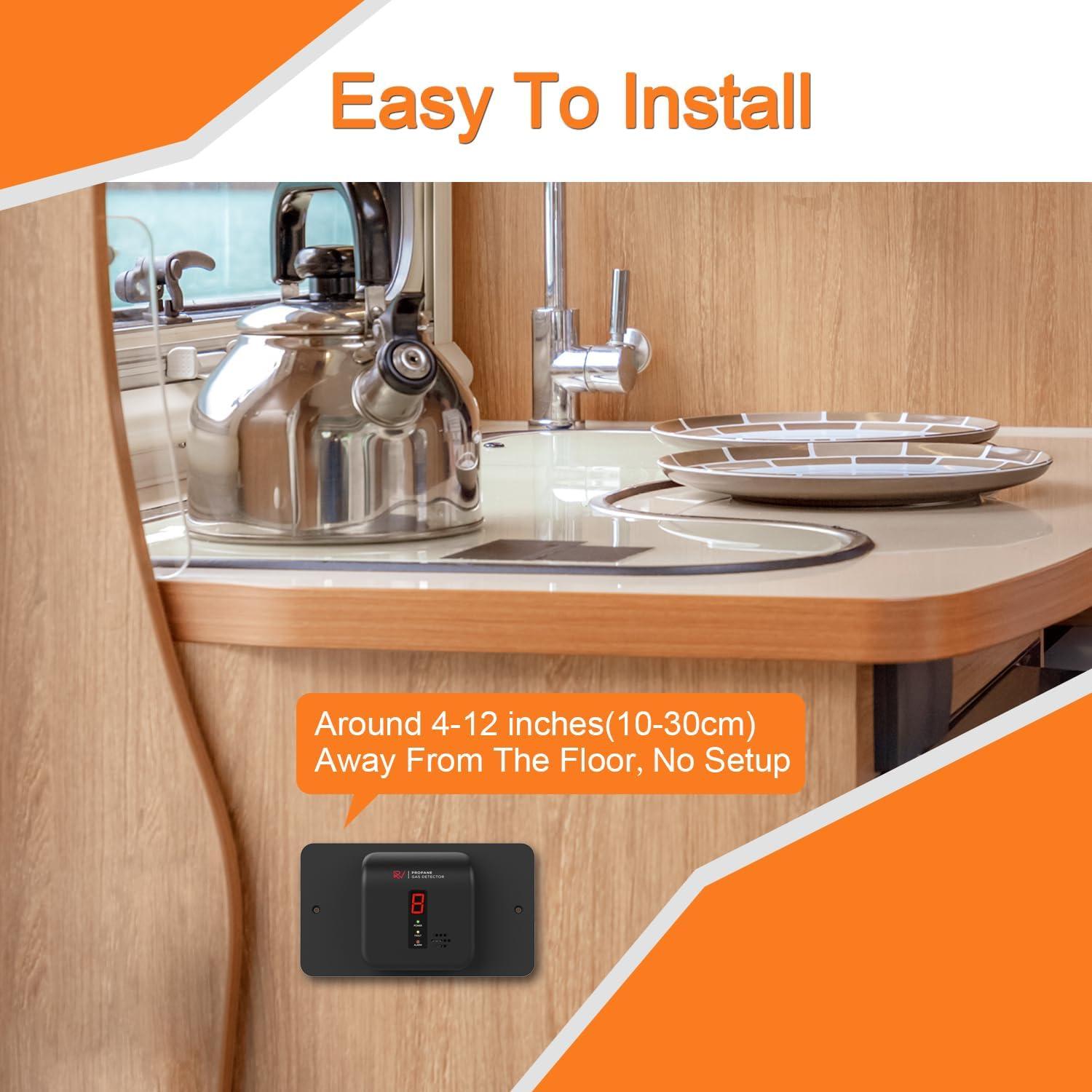 Detector de Gas Propano VITITE R601 Digital para RV 9-24V