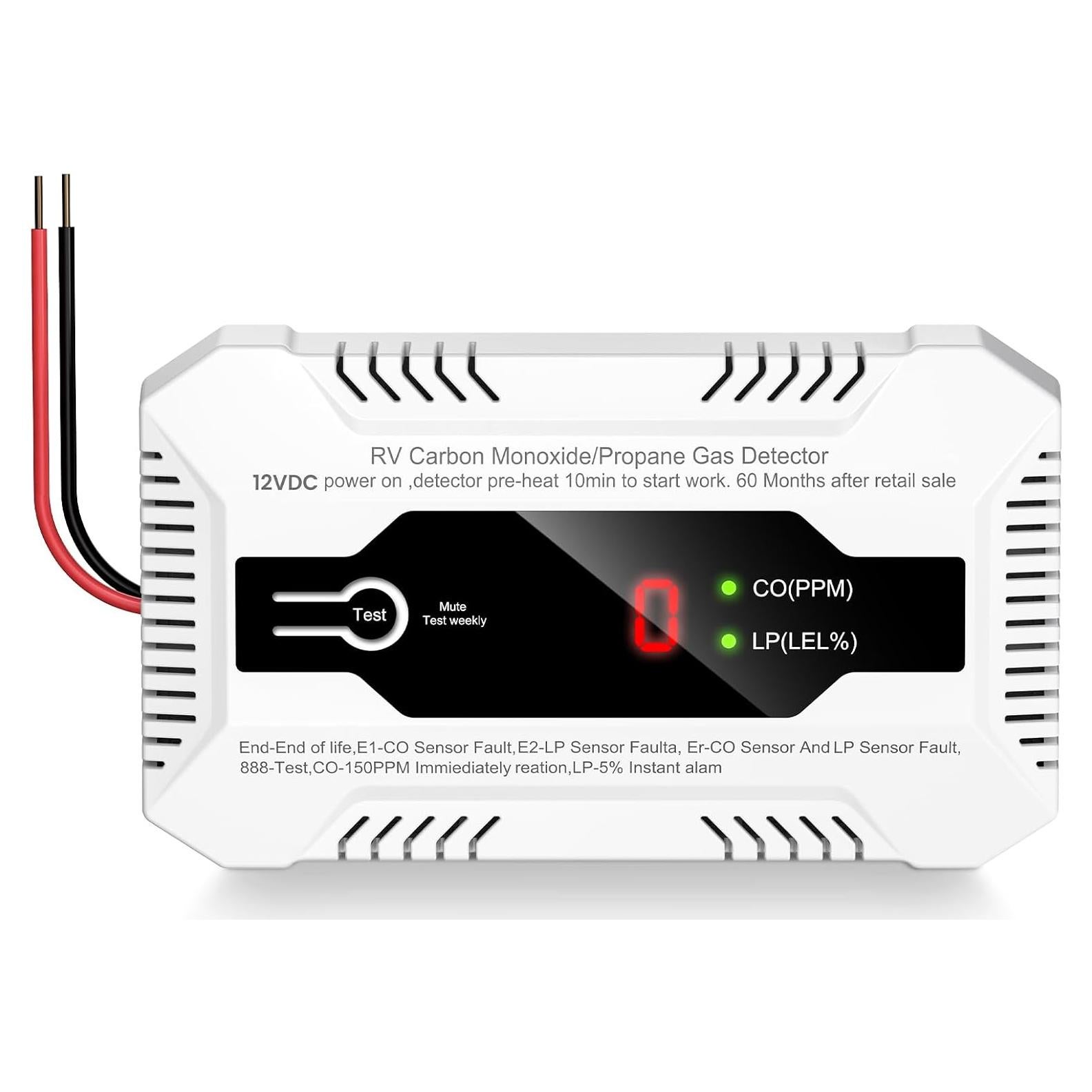 Detector de Monóxido de Carbono y Gas Propano Funomo B03