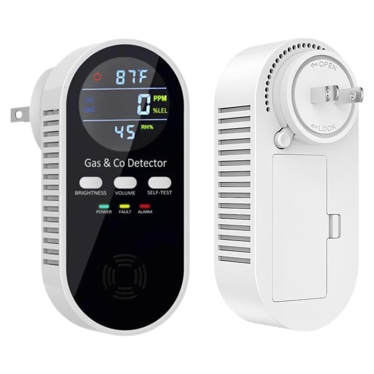 Detector de Monóxido de Carbono y Gas Natural YDAXUN KH168 5 en 1