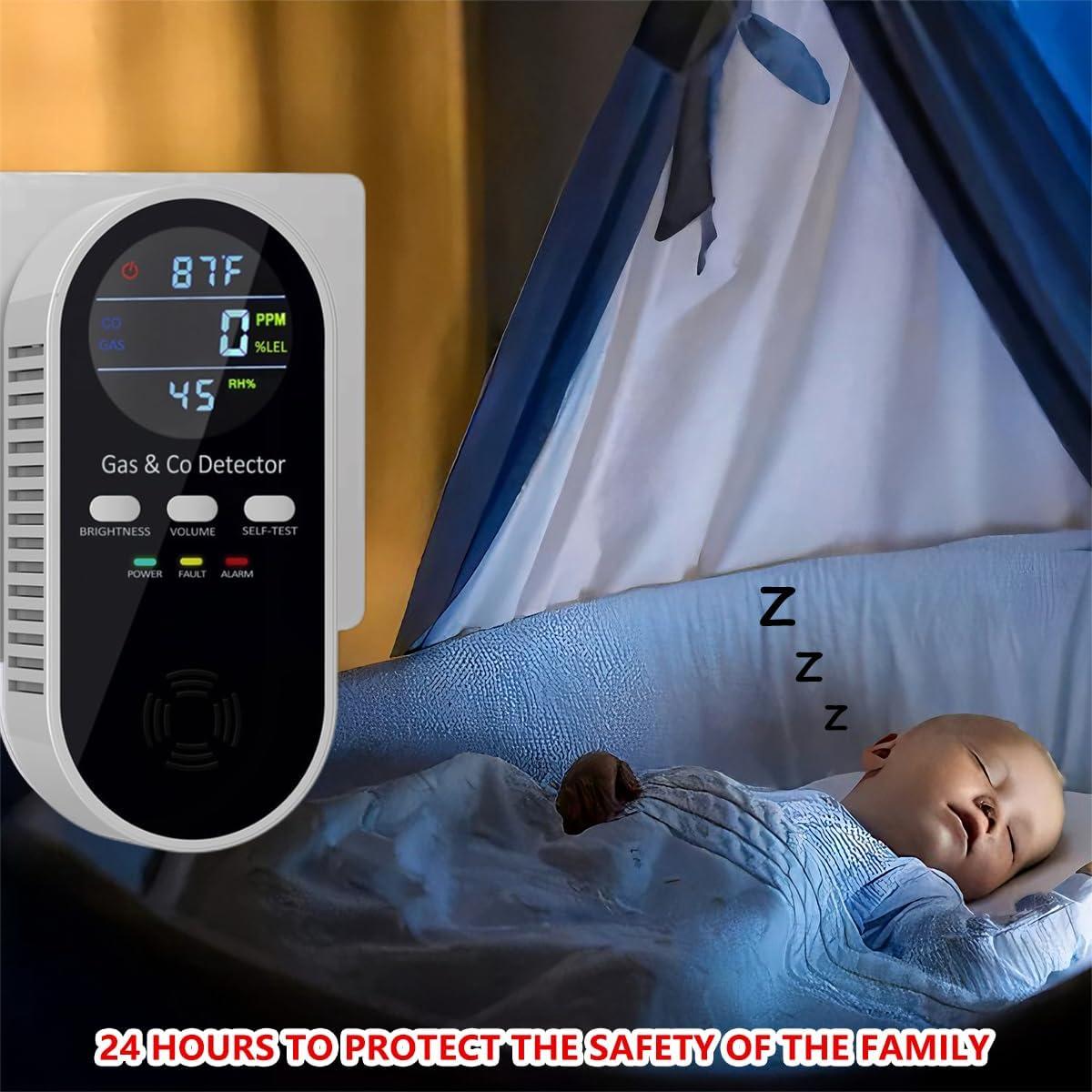 Detector de Monóxido de Carbono y Gas Natural YDAXUN KH168 5 en 1