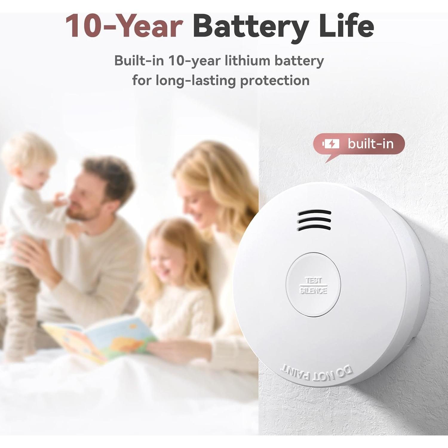 Detector de Humo Putogesafe con Batería de 10 Años y Sensor Fotoeléctrico