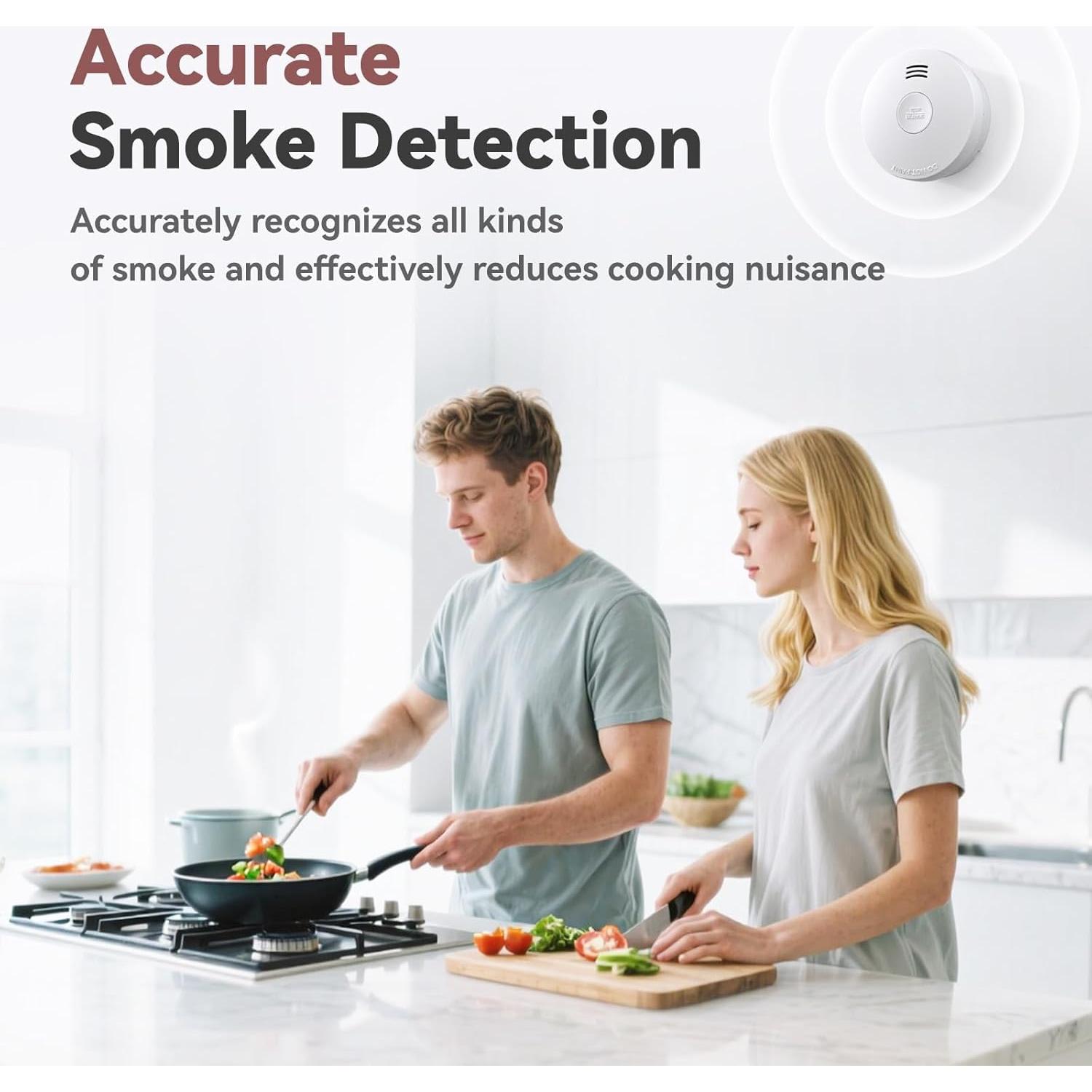 Detector de Humo Putogesafe con Batería de 10 Años y Sensor Fotoeléctrico