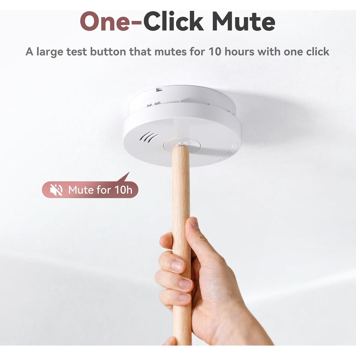 Detector de Humo Putogesafe con Batería de 10 Años y Sensor Fotoeléctrico