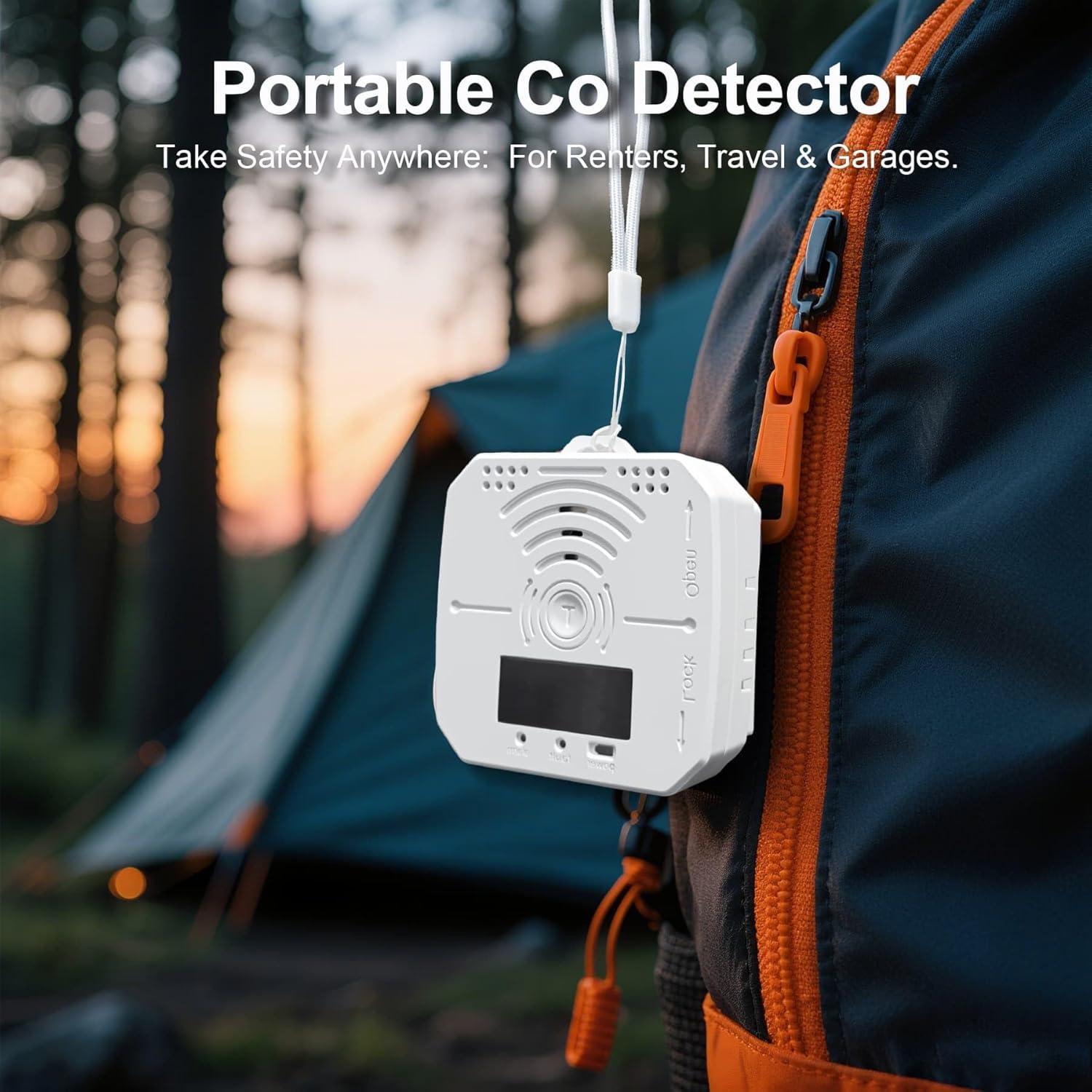 Paquete de 2 Detectores de Monóxido de Carbono Pumwry