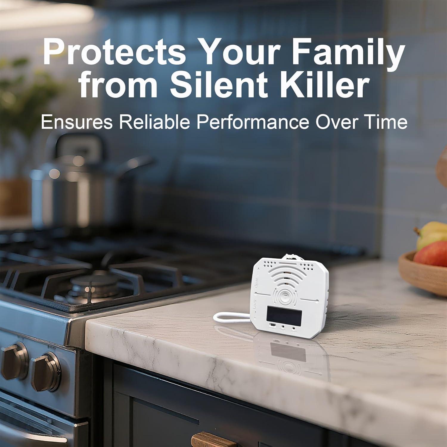 Paquete de 2 Detectores de Monóxido de Carbono Pumwry