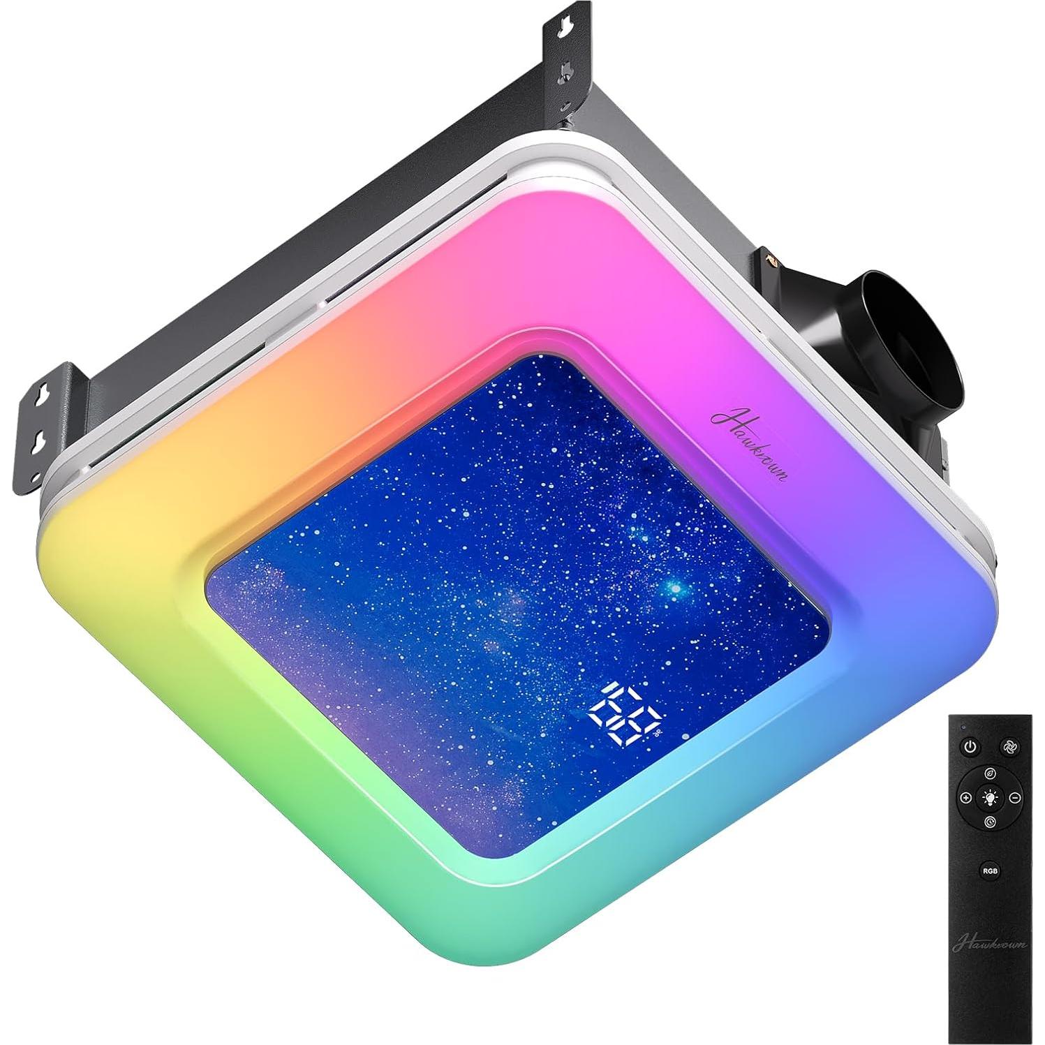 Ventilador Extractor de Baño Hawkrown H05 con Sensor de Humedad