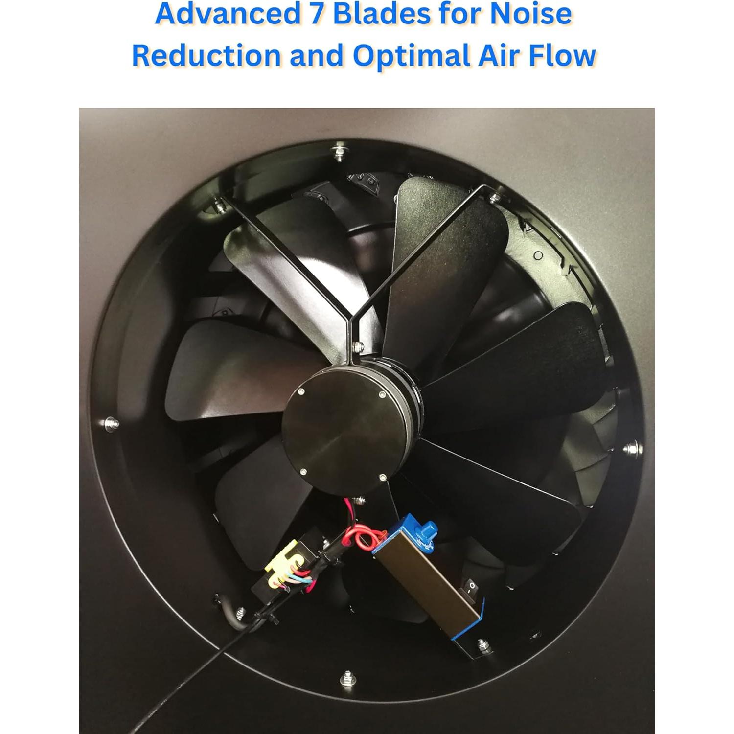 Ventilador de Escape Solar iLiving 14" Híbrido 40W 269 m²