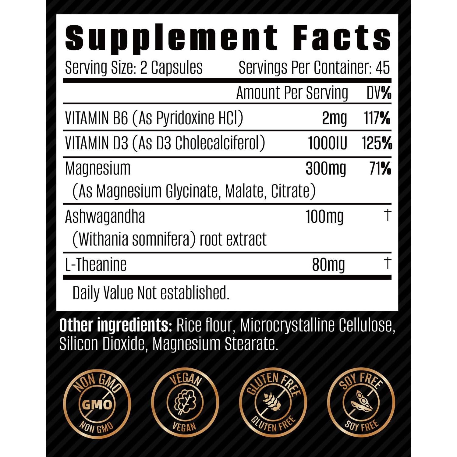 Suplemento de Magnesio FORTISCA 90 Cápsulas 500mg Vegano