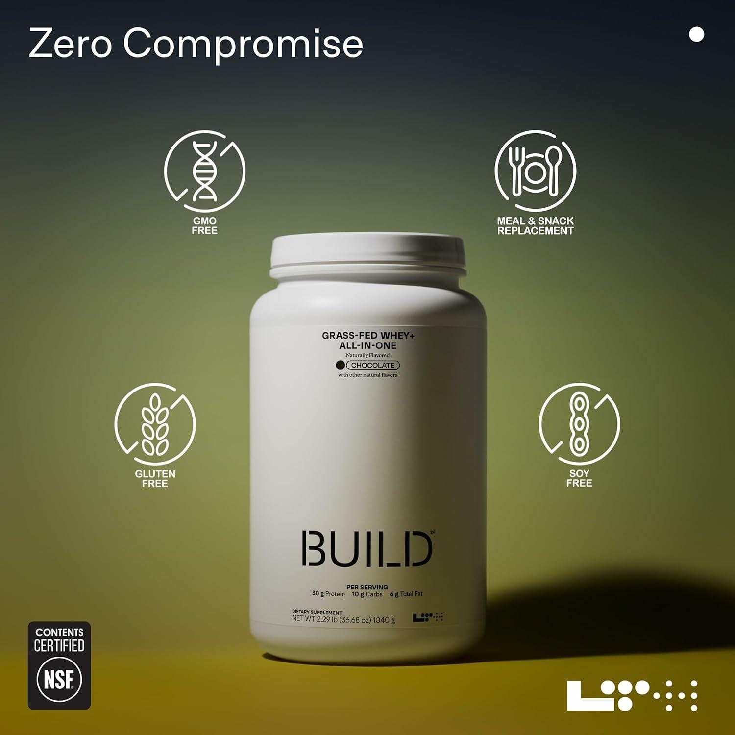 Batido de Reemplazo de Comida LTH Build Whey Chocolate 30g Proteína