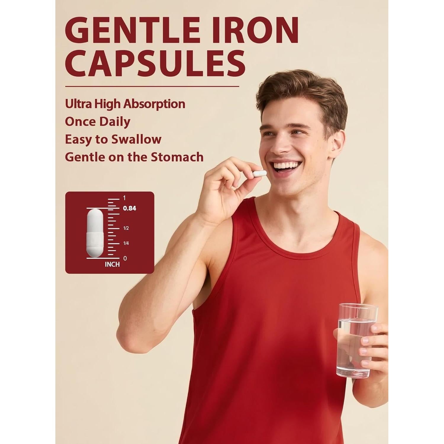 Suplemento de Hierro 65mg Vitacook con Vitaminas y Verduras 90 Cápsulas