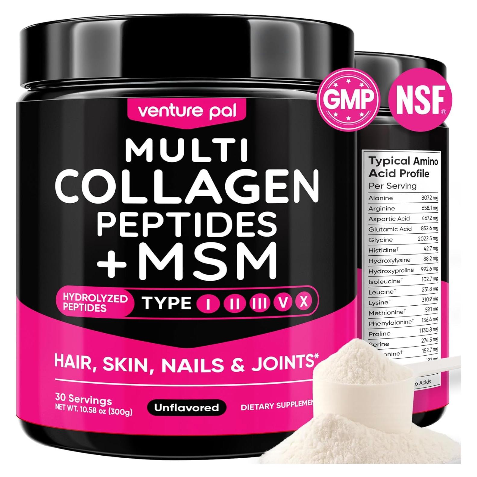 Polvo de Proteína de Colágeno Venture Pal 300g - Sin Sabor