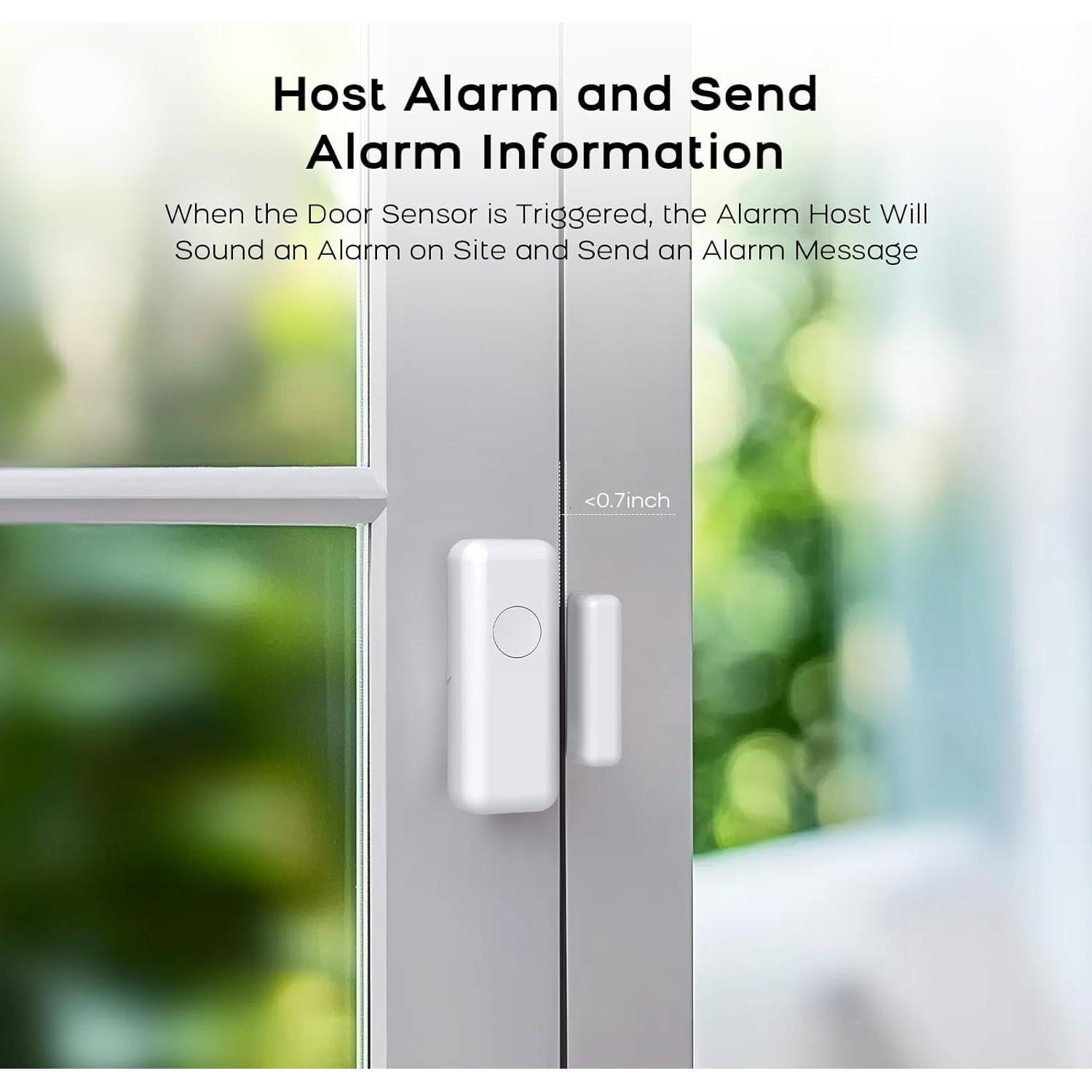 Sistema de Alarma PGST A519W 8 Piezas con App Tuya y Control Remoto