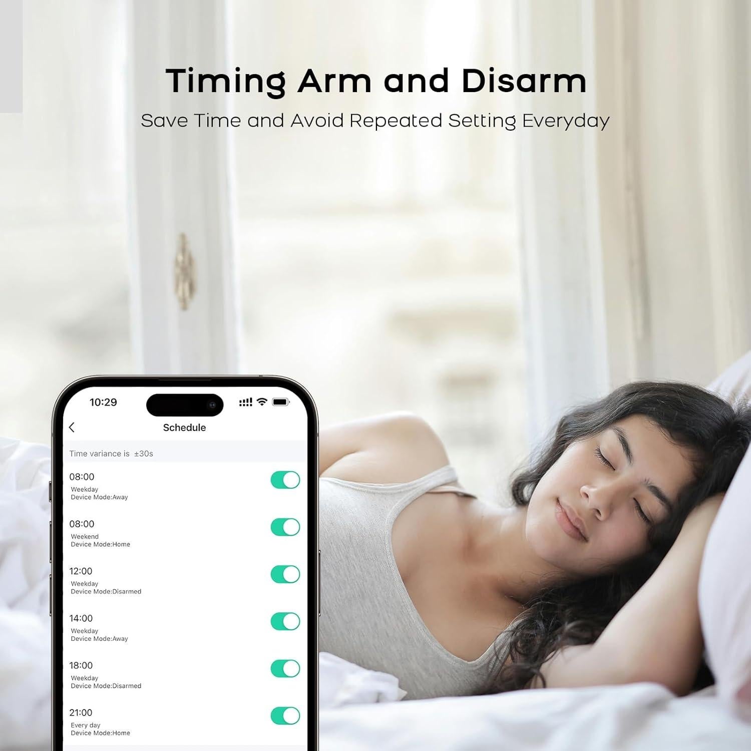 Sistema de Alarma PGST A519W 8 Piezas con App Tuya y Control Remoto