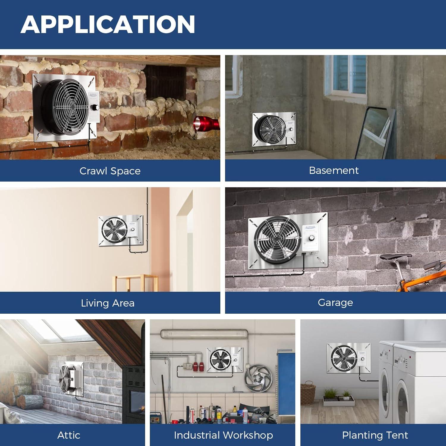 Ventilador de Escape ALORAIR VentirPro 540S 540 CFM Acero Inoxidable