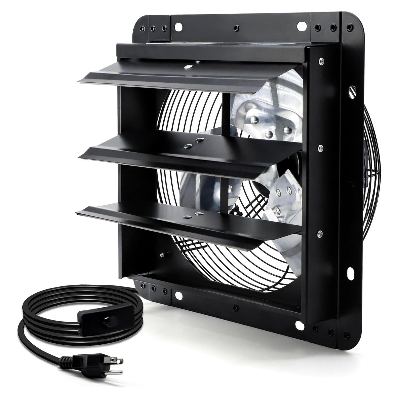 Ventilador de Escape Hipoilk 10" 820 CFM para Áticos y Garajes