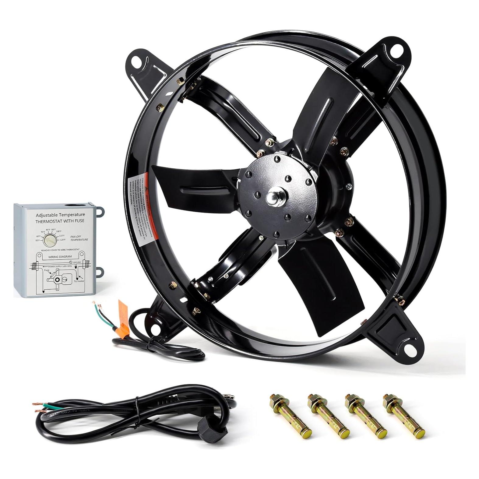 Ventilador de Ático Criditpid 16" (40.64 cm) con Termostato