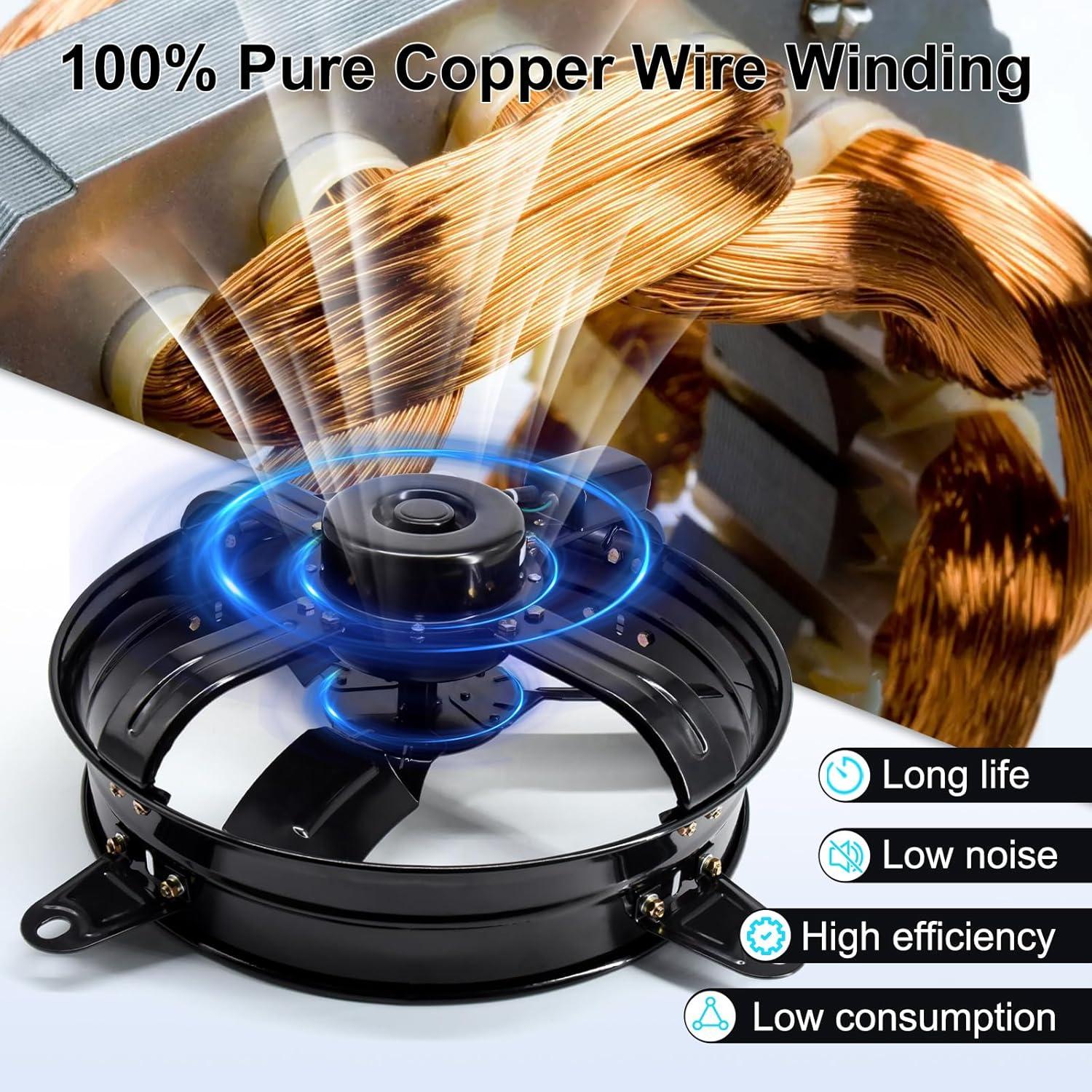 Ventilador de Ático Criditpid 16" (40.64 cm) con Termostato