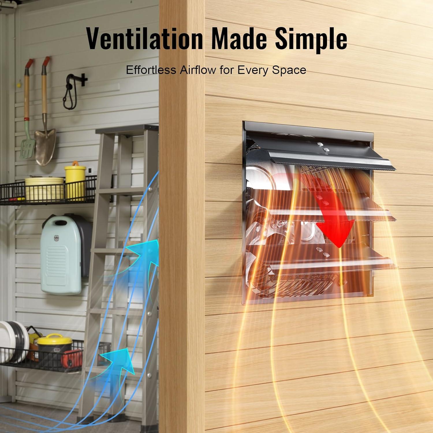 Ventilador de Escape Windigaga 8" 760 CFM Silencioso 40dB