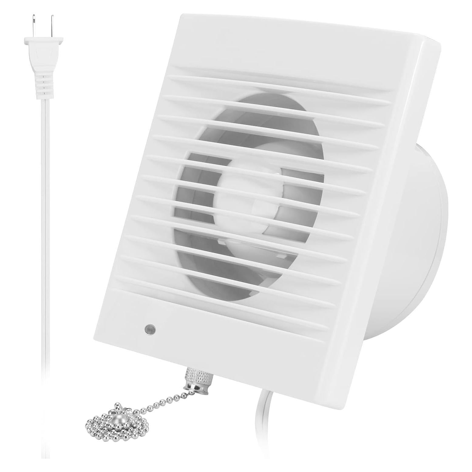 Ventilador de Escape HUGOOME 4" 12W 130m³/h para Baño y Cocina