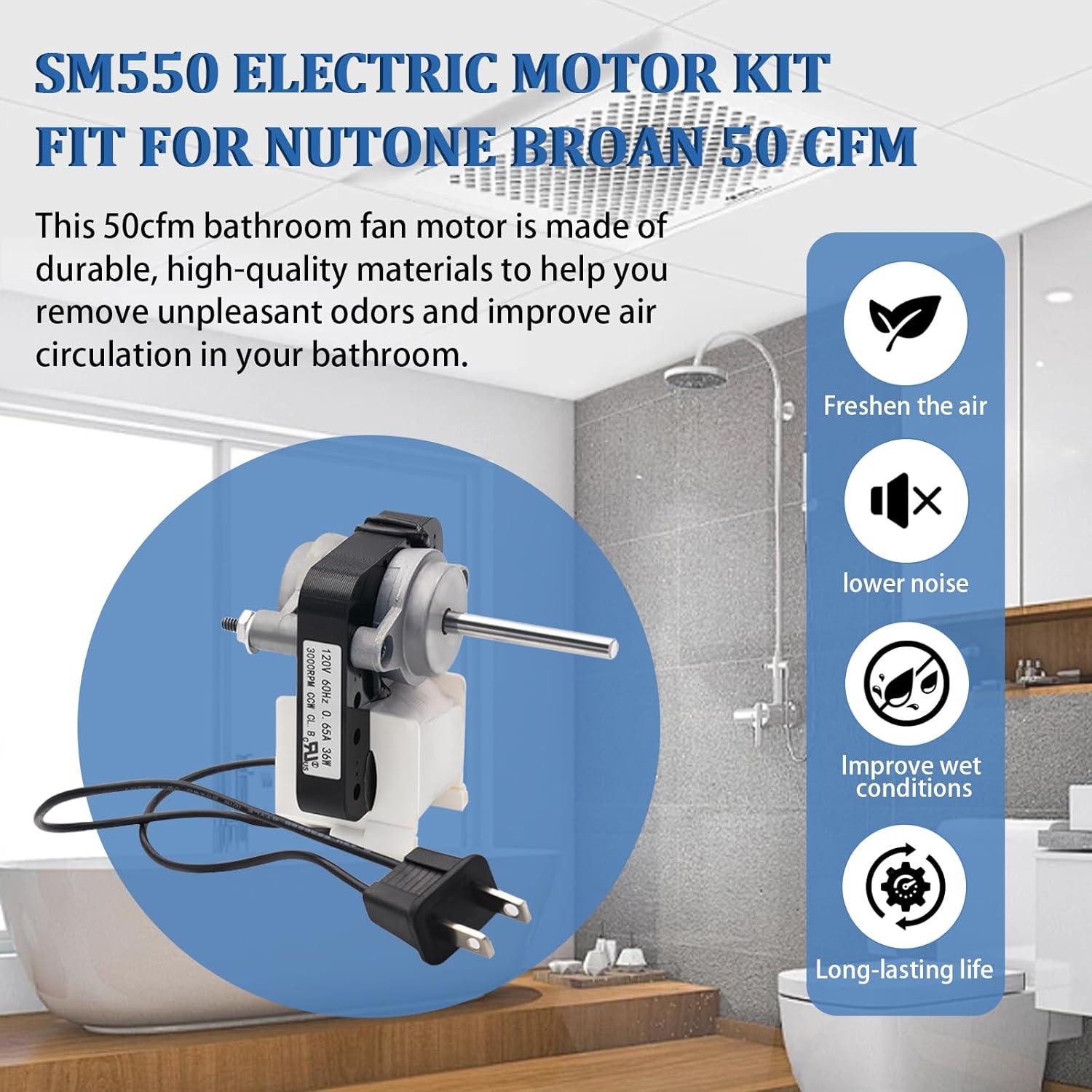 Motor de Ventilador de Baño Universal FBULWSEC 50CFM 120V