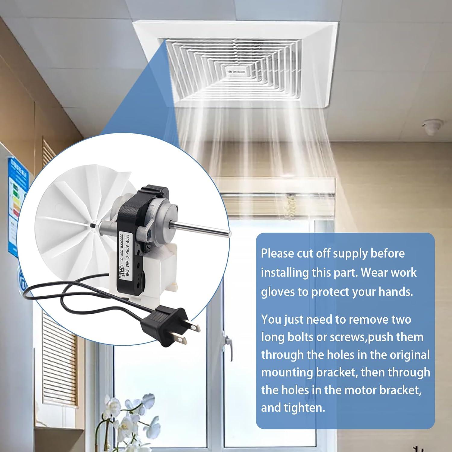 Motor de Ventilador de Baño Universal FBULWSEC 50CFM 120V