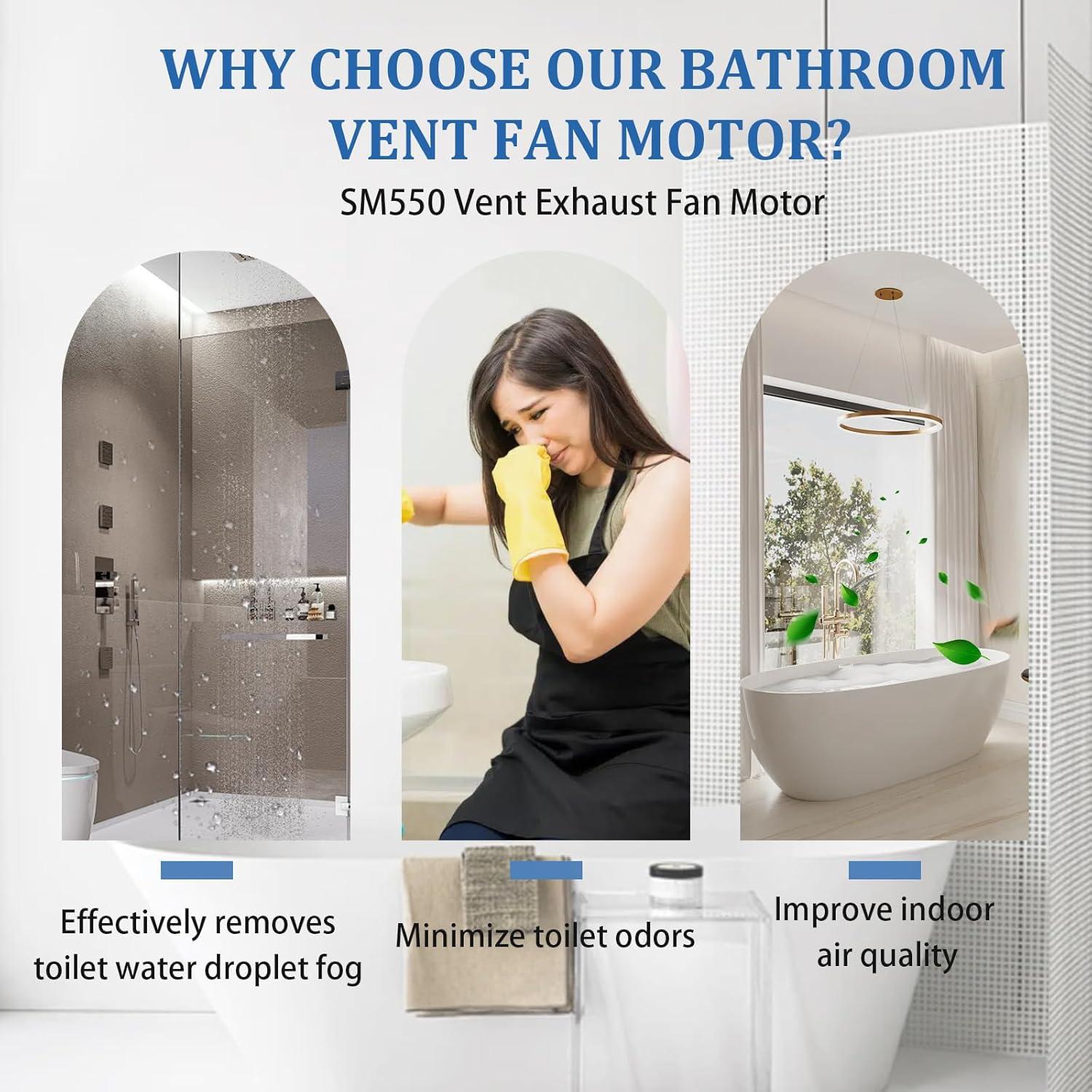 Motor de Ventilador de Baño Universal FBULWSEC 50CFM 120V