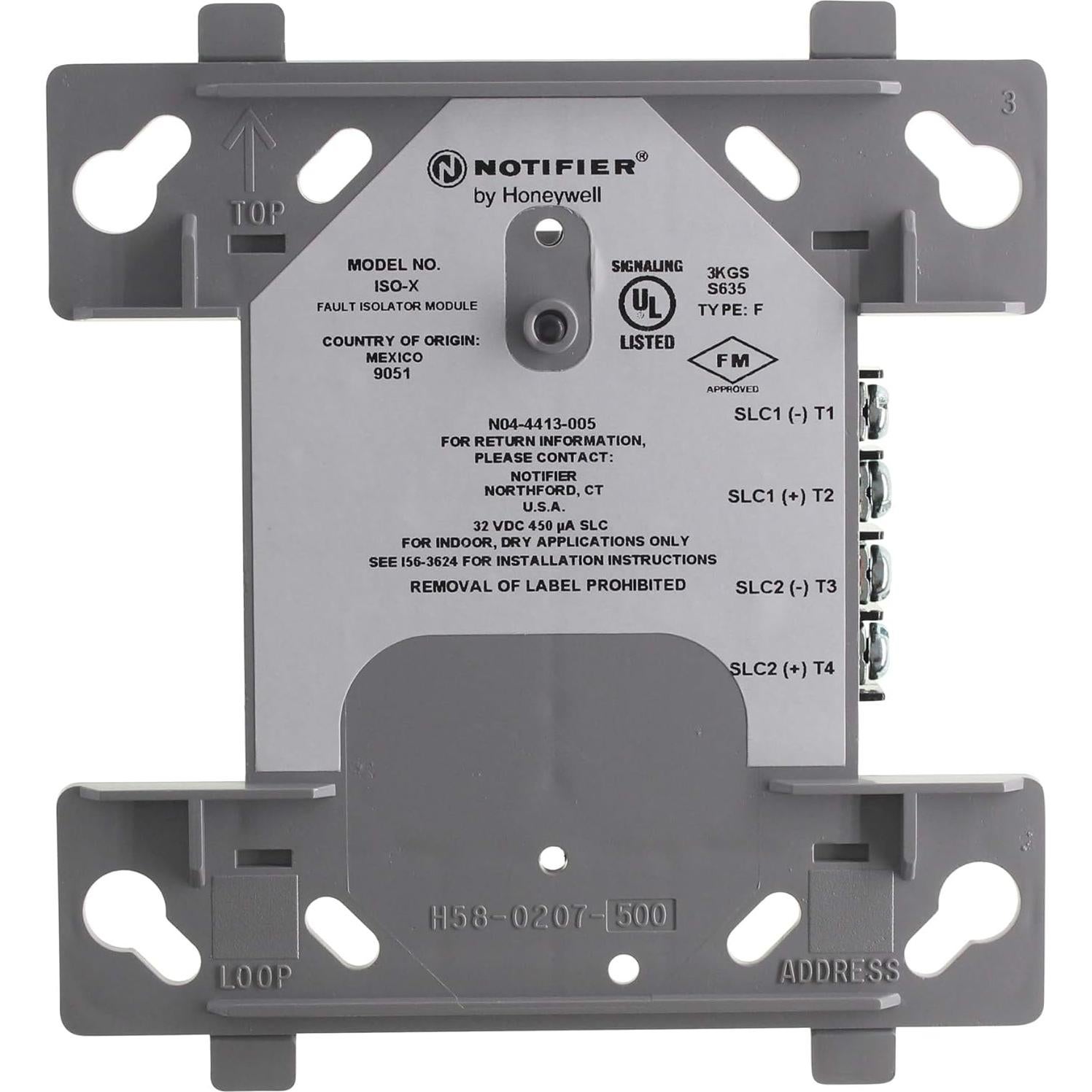 Módulo Aislador de Fallas Notifier ISO-X 2 SLC 4-Cable