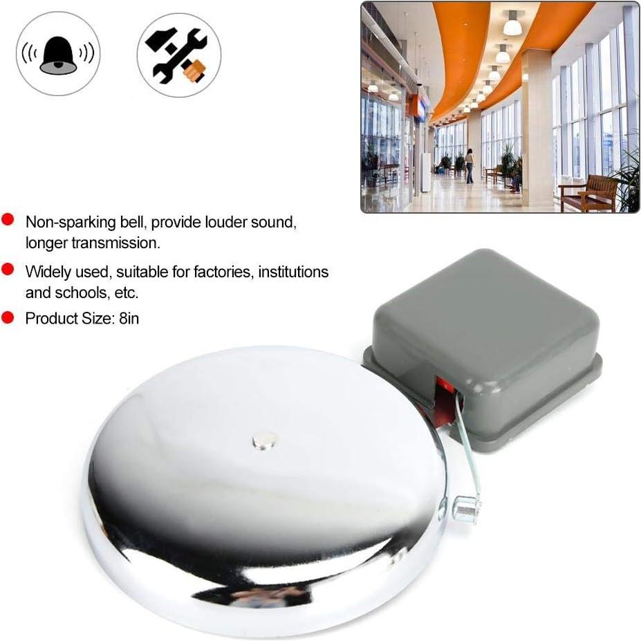 Timbre Eléctrico Dioche 20.32 cm con Cable 110V/220V