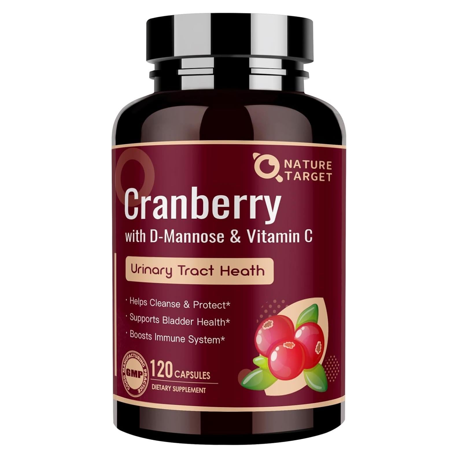 Cápsulas de Arándano NATURE TARGET 16800 mg + D-Mannosa 120 U.