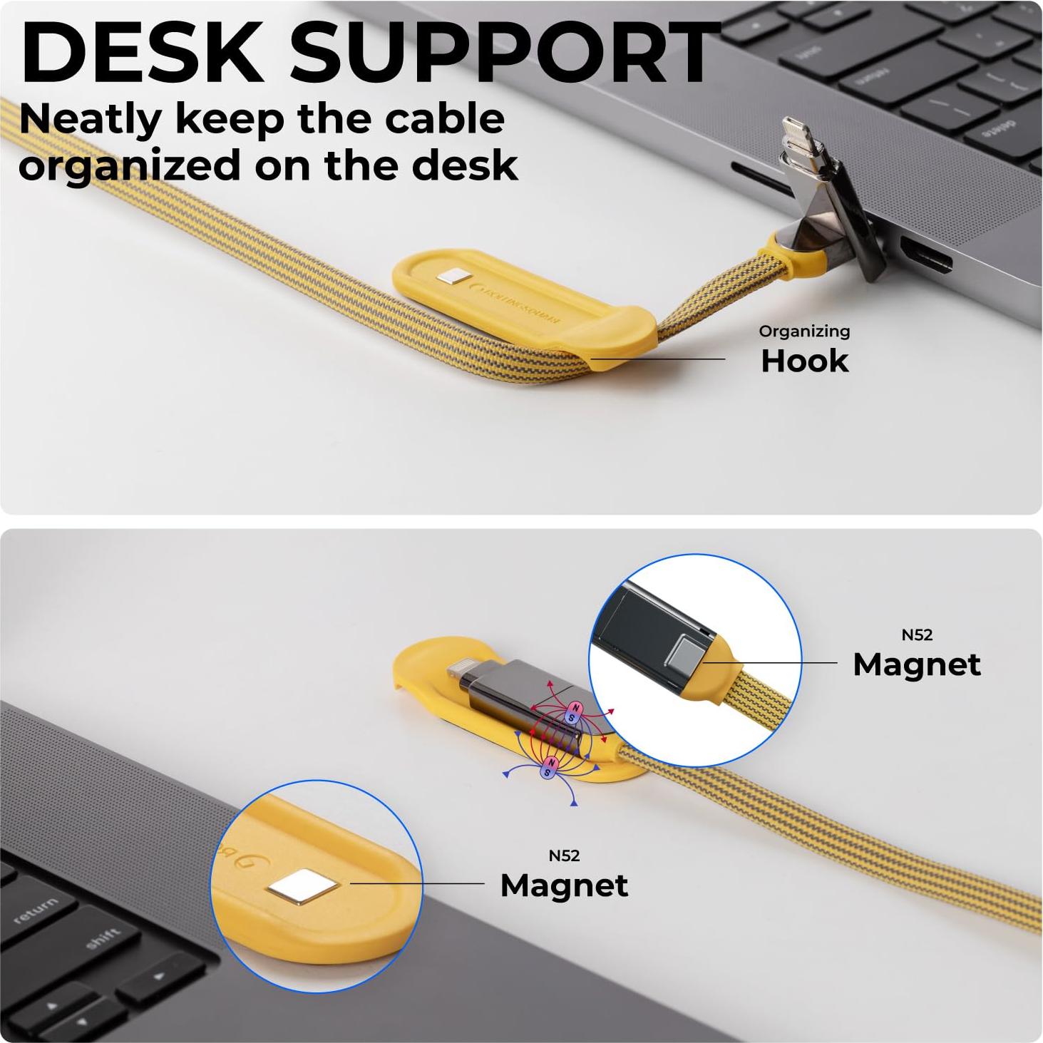 Cable de carga 6 en 1 Rolling Square InCharge XL 200cm