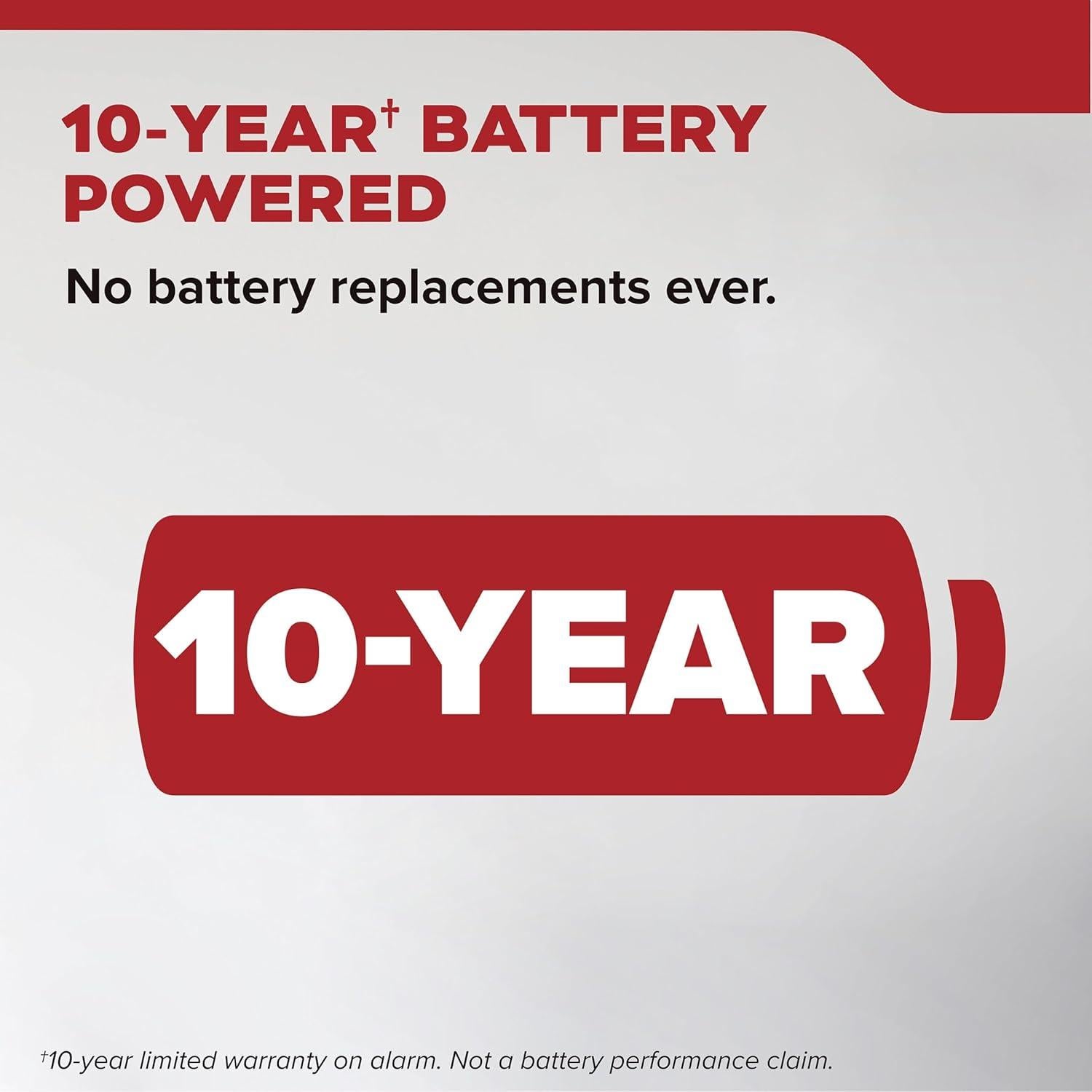 Detector de Humo Kidde 20SD10-V, Paquete de 3, Batería 10 Años