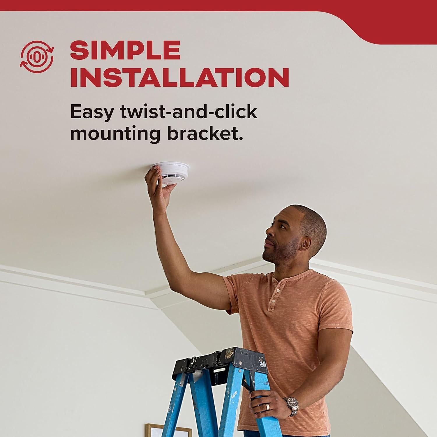 Detector de Humo Kidde 20SD10-V, Paquete de 3, Batería 10 Años