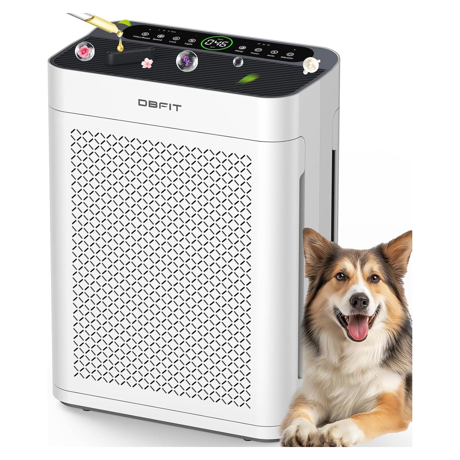 Purificador de Aire HEPA DBFIT AP300 para Habitaciones Grandes