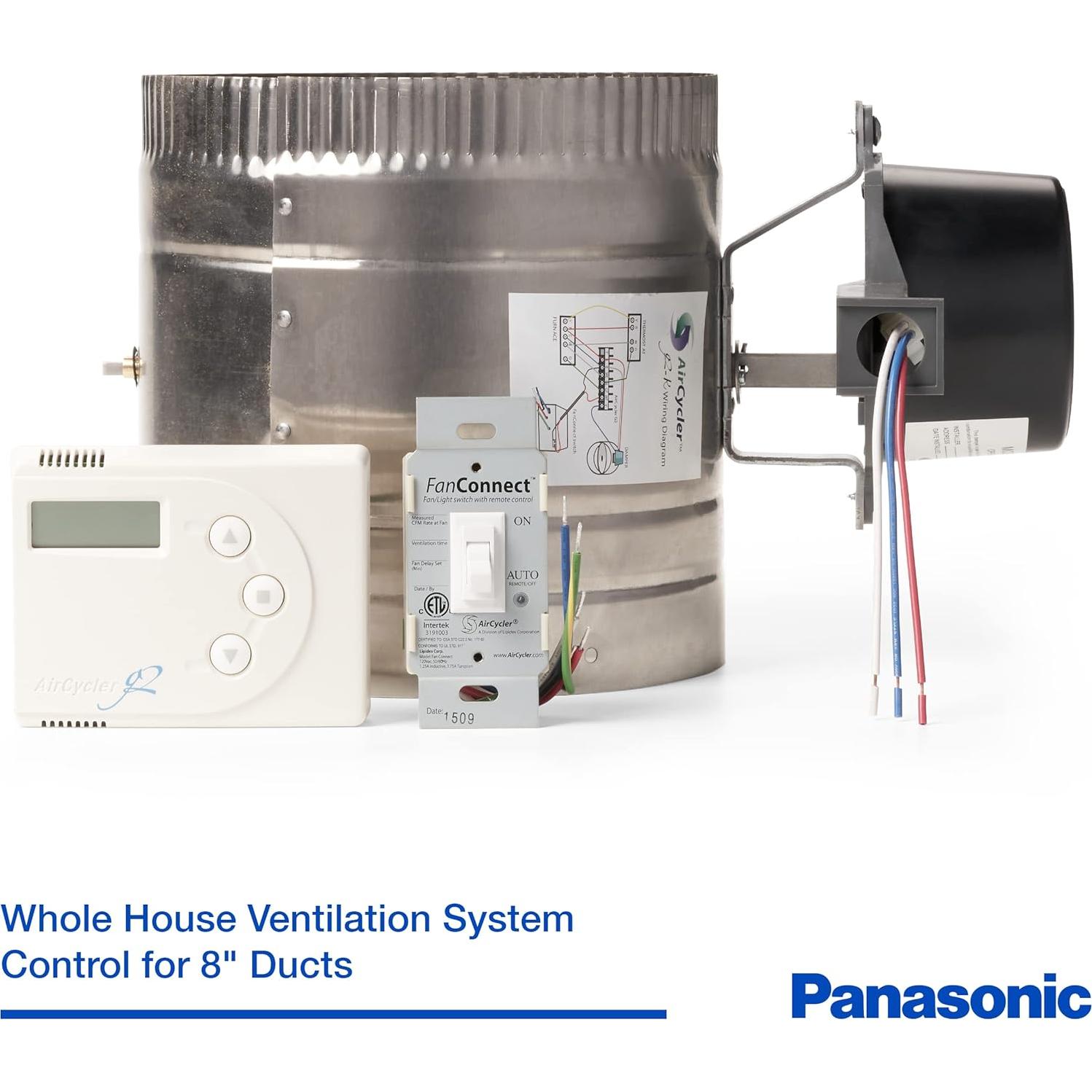 Sistema de Ventilación Panasonic SelectCycler 8" con Controlador